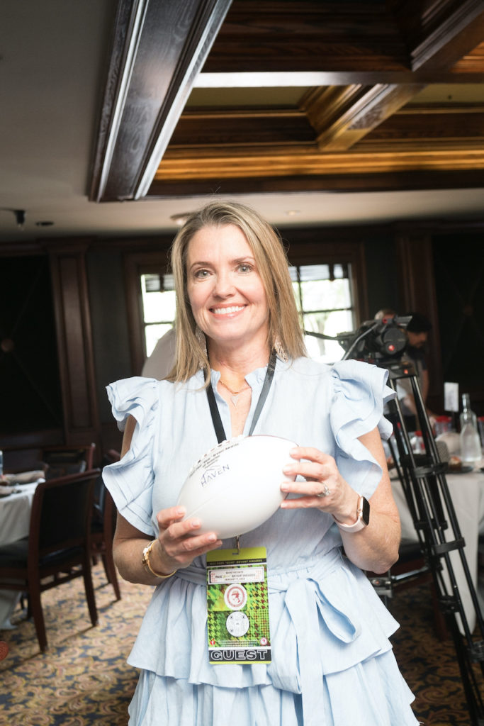 Leanne Schneider at the Paul 'Bear' Bryant Awards luncheon presented by the American Heart Association (Photo by Daniel Ortiz)