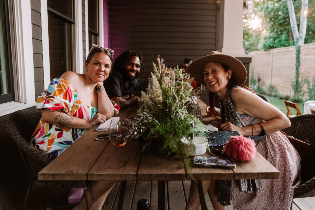 Michaela & Raufeon Stots, Catherine D. Anspon (Photo by William Issac)