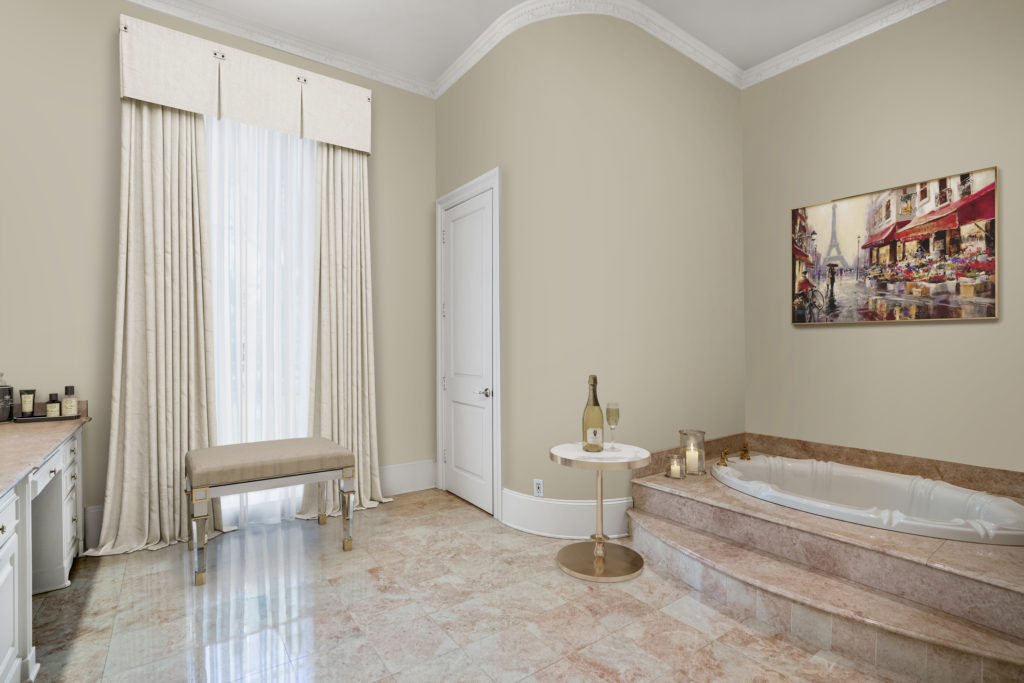 The bathrooms are lavish at 3920 Inverness in River Oaks, listed with Nan & Company Properties Christie's International Real Estate  (Photo by Turnkey Visuals LLC)
