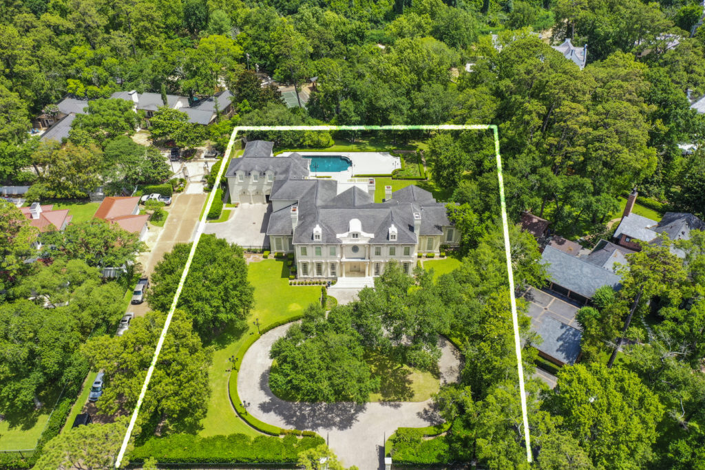 The French Provincial mansion at 3920 Inverness in River Oaks is listed at $17,995,000 (Photo by Turnkey Visuals LLC)