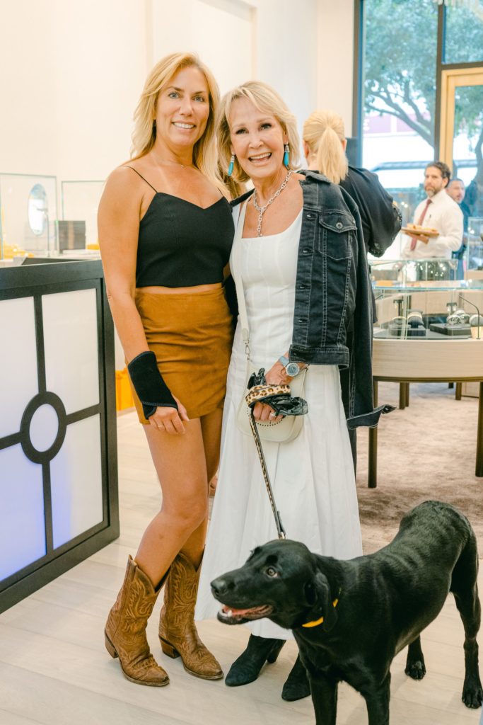 Natalie Nafi, Karen Boulle at the PetSet party at de Boulle Diamonds & Jewelry (Photo by Si Vo Photography)