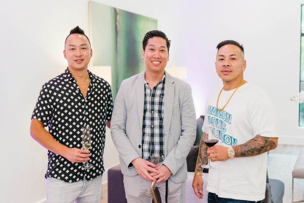 Jason Wang with Builders/Developer Johnny Vu and Vu Nguyen.