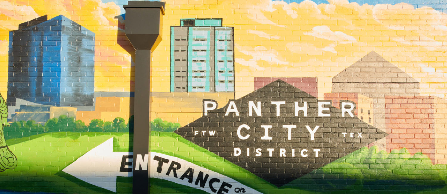 Panther City District’s first place-making mural is a sign of the neighborhood’s change.