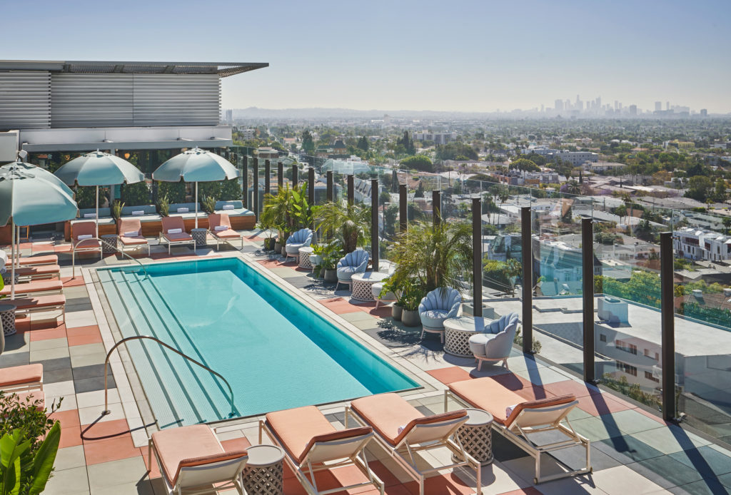 Pendry Pool normally filled with starlets or influencers on the rise. (Photo by Christian Horan)