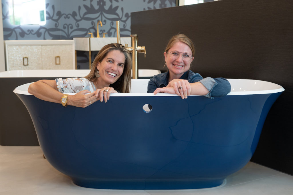 Casey Brand and Miriam McAuliffe  at Chrisd Bolio's fundraiser at Baths of America (Photo by Wilson Parish)