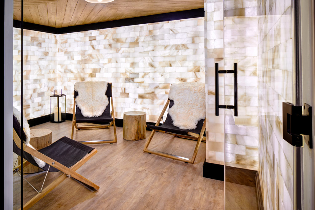 The Hythe is home to the only Himalayan salt room in Vail (The Hythe, a Luxury Collection Resort, Vail).