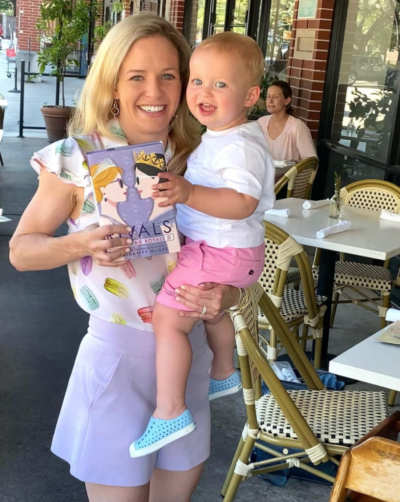 New York Times best selling author Katharine McGee and her son William, now 20 months old. (Instagram photo)