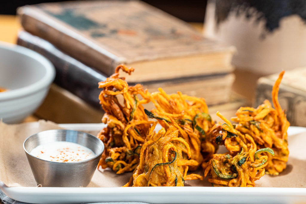 The Sweet Potato Pakoras are a must-try appetizer at District Dallas. (Photo by Kathy Tran)