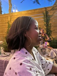 Host Terri Hamm (Photo by William Issac)