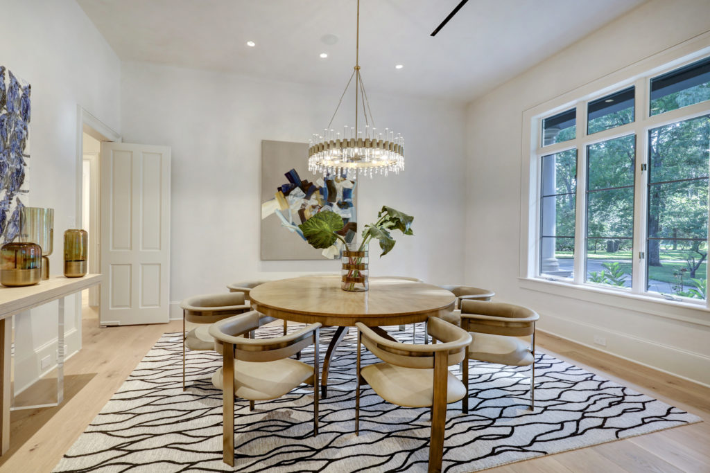The formal dining room at 402 Timberwilde Lane  (Photo by TK Images)
