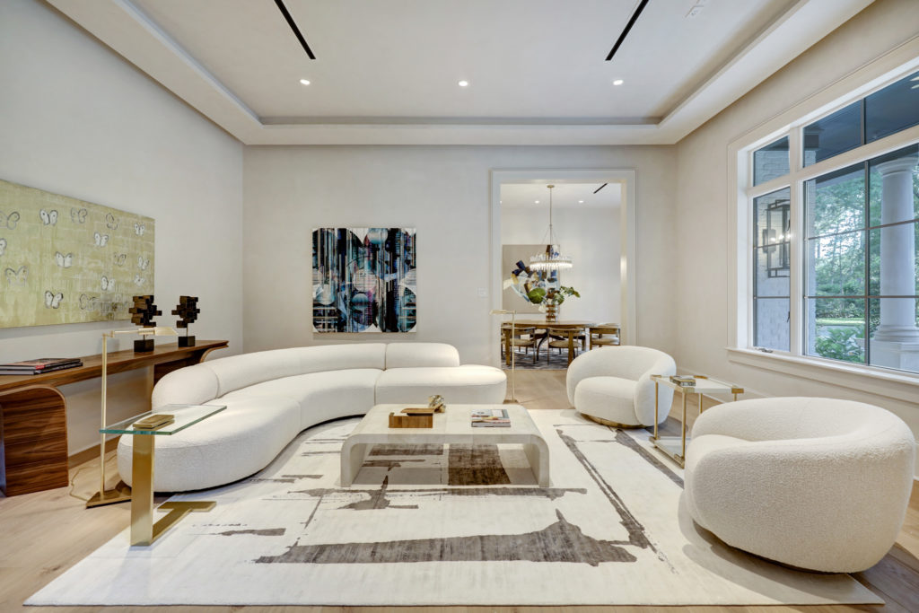 The main living room at 402 Timberwilde  Lane (Photo by TK Images)