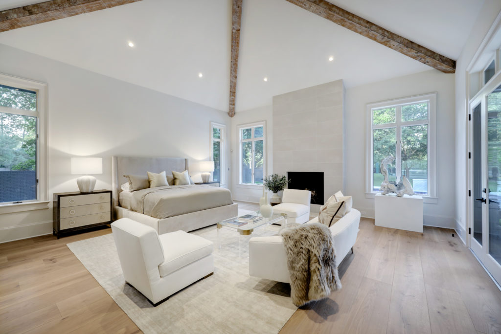 The ground floor master suite at 402 Timberwilde Lane (Photo by TK Images)