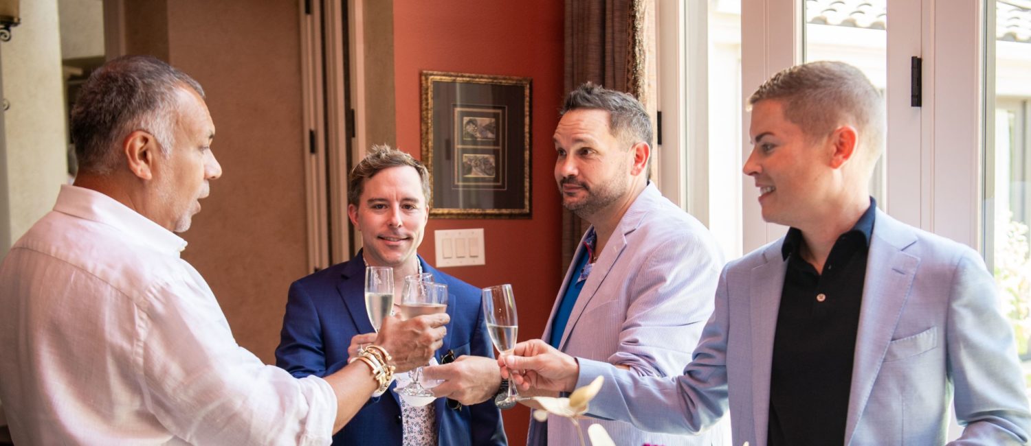 Legacy Mint Juleps Tony Bravo, Matthew Janak, Kevin Pope, Jay Jeanes (Photo by Michelle Watson CatchLightGroup.com)