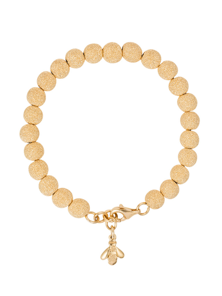 Carolina Bucci Large Yellow Gold Bead Bracelet.