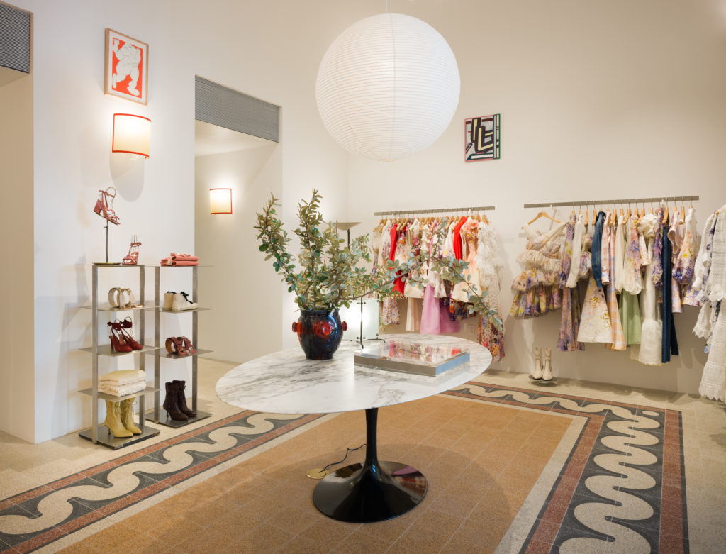 The Zimmermann boutique in River Oaks District is viewed as a physical embodiment of the brand’s relaxed femininity.
