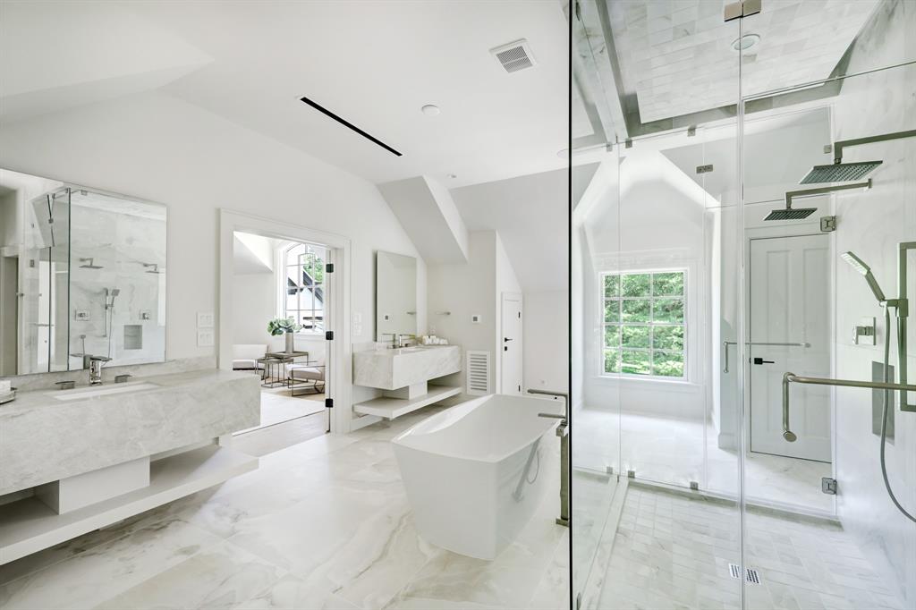The second floor master bath at 402 Timberwilde Lane  (Photo by TK Images)