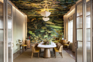 MARCH was named one of the the 10 Best New Restaurants in the country by the Robb Report.The private dining room features an original piece by Argentinian artist Alexandra Kehayoglou. (Photo by Julie Soefer)