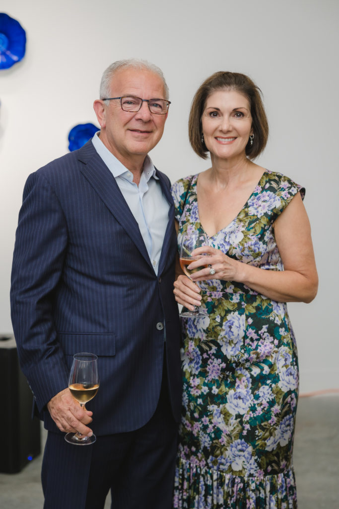 Dr. Vincent & Yvette Aquino at "Wanderlust" opening at Laura Rathe Fine Art (Photo by Johnny Than)