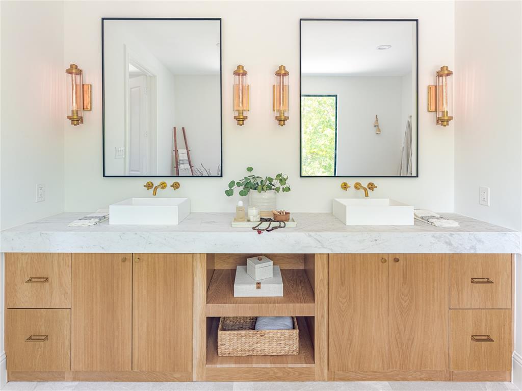 Inside the master bathroom suite.