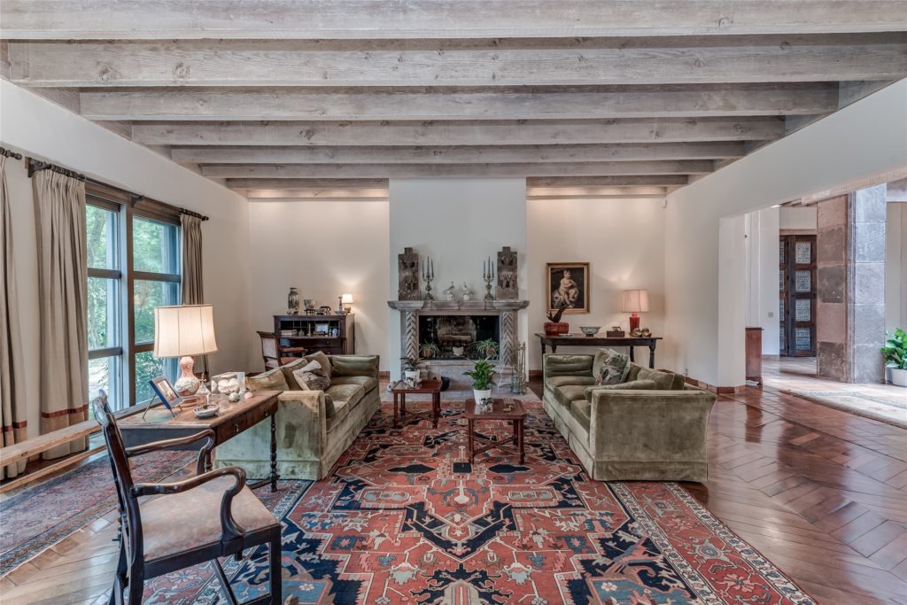 The formal living area at 3 Longbow Lane. (Photo by Patrick Bertolino for Sotheby's International Realty)