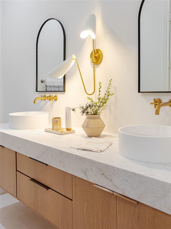 One of fourt en suite bathrooms in 3820 Frontier Lane. 