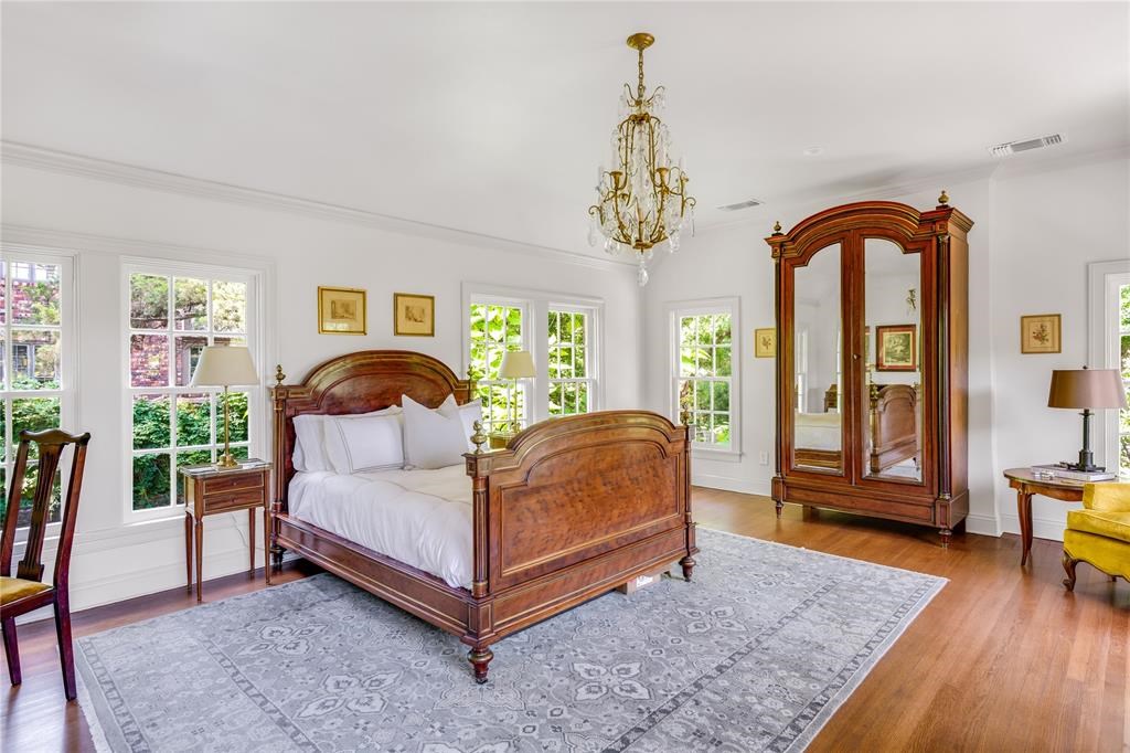 The largest of the home's three bedrooms.  