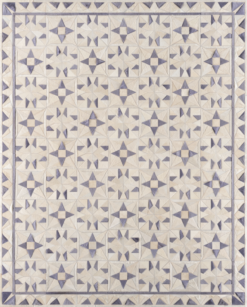 Inspired by "The Morning Star," Kyle Bunting's Fancy design a perfectly aligned eight-pointed star-shaped design. 