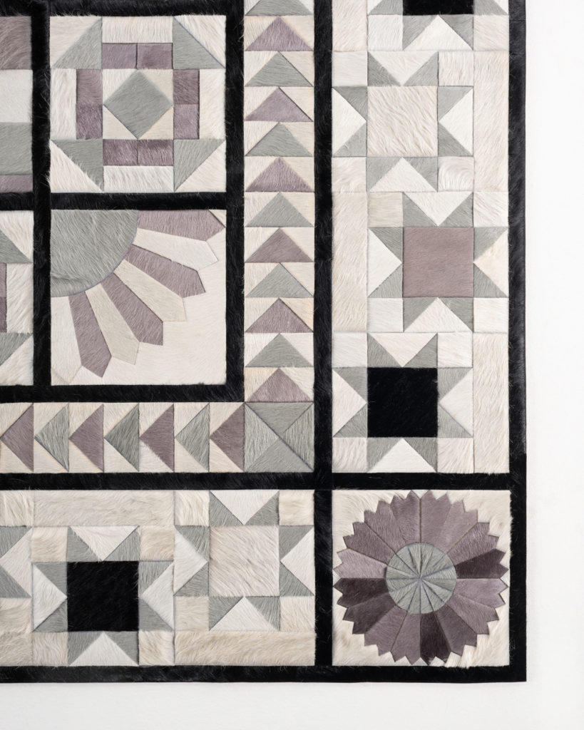 The "Lady" design from Kyle Bunting's Stateside collection is an "amalgamation of classic American quilting patterns with telling Scandinavian influence." 