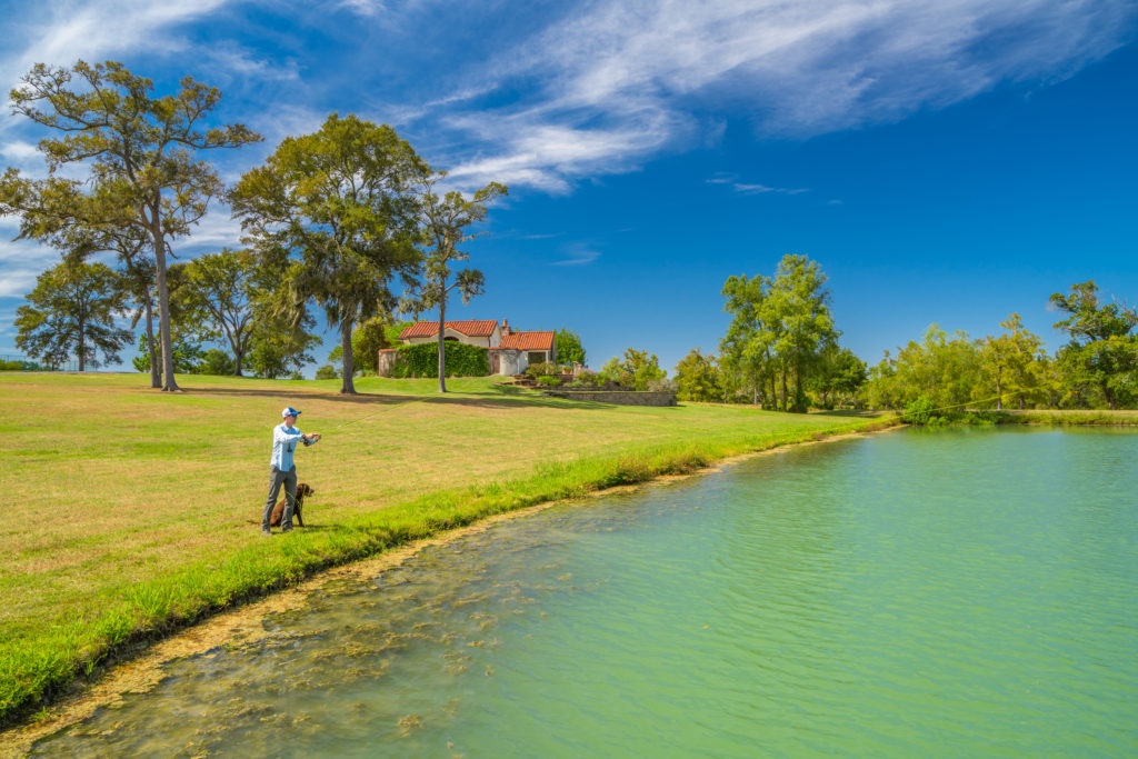 Fishing on the lake at the Inn at Dos Brisas (Photo by sRagnar Fotografi)