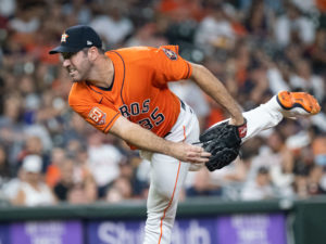 Justin Verlander still helps give the Astros an overwhelming pitching advantage. (Photo by F. Carter Smith)