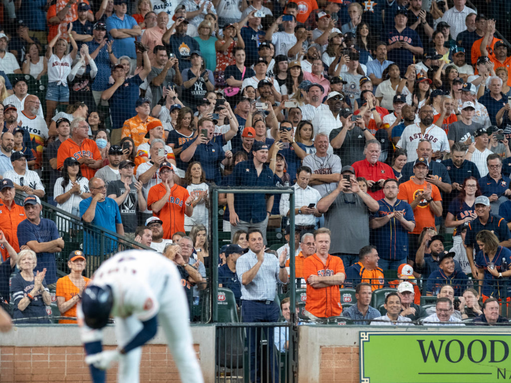 Astros fans still turn out in force at Minute Maid Park. For good reason. Jose Altuve and Co. remain the best show in town. (Photo by F. Carter Smith)