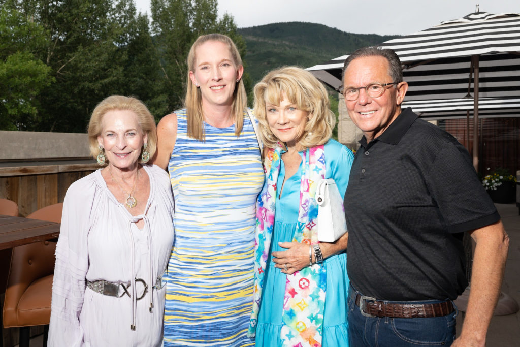 Bess Wilson, Dr. Michelle McNutt, Lisa & Jerry Simon at the Memorial Hermann Aspen celebration of leading supporters of the Memorial Hermann Foundation. (Photo by Daniel Ortiz)