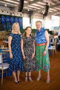 Blue Ribbon Ball co-chairs Finley Konrade, Elsa Norwood and Carol Huckin (Photo by Tamytha Cameron)