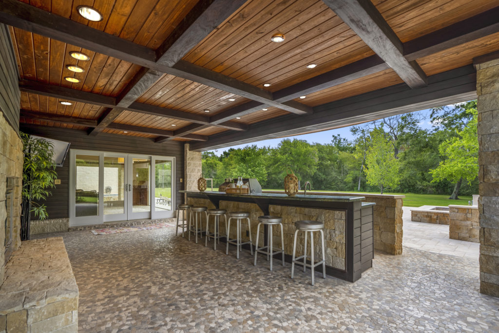 Summer kitchen at 405 W. Spreading Oaks Avenue in Friendswood, the mansion originally designed for power house attorney Tony Buzbee.