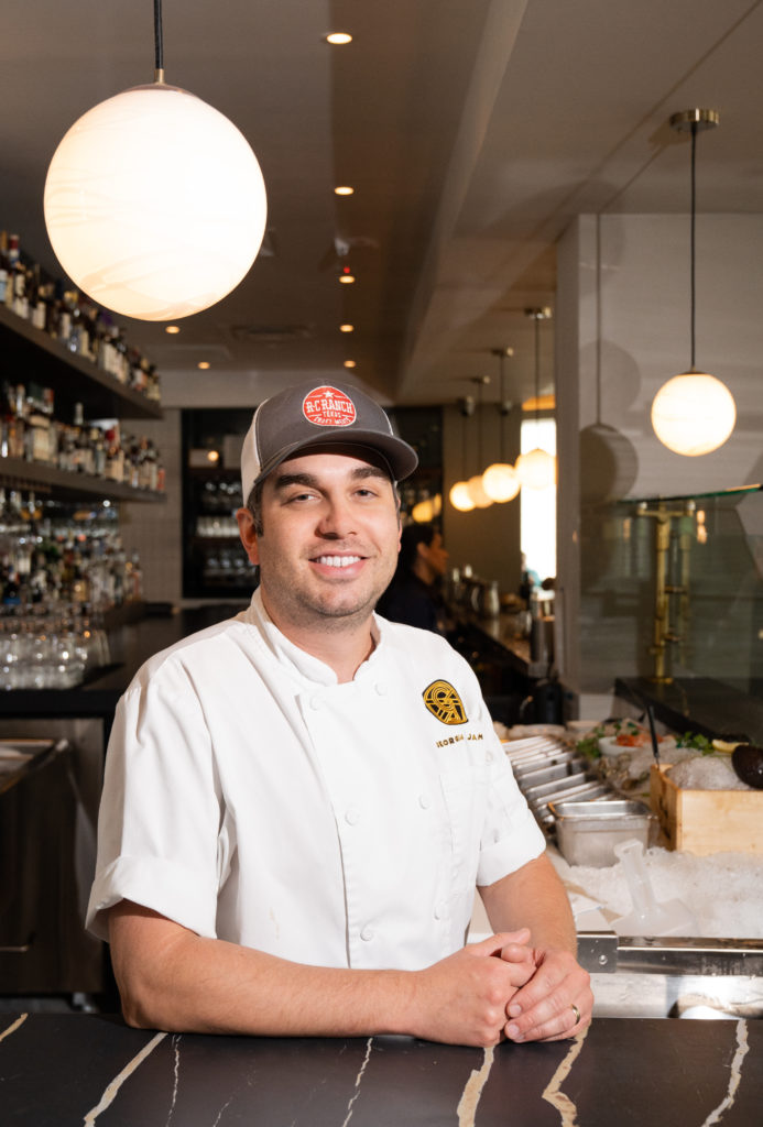 Stepping behind the proverbial range at Georgia James is talented chef Greg Peters. Photo by Michael Anthony.