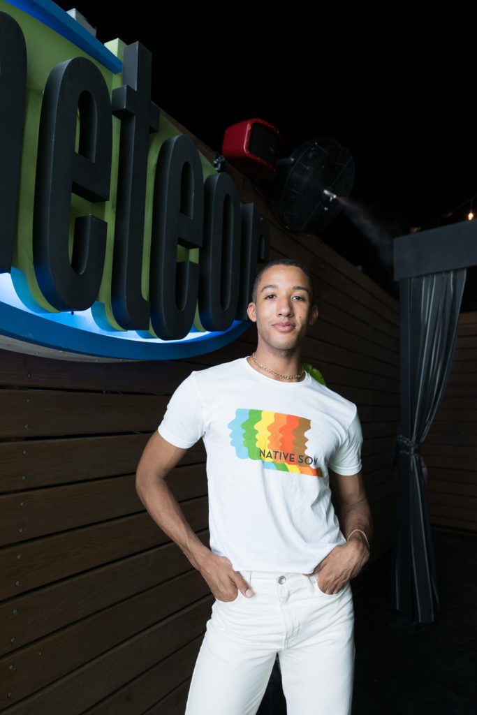 Houston Ballet's Harper Watters at the reopening of South Beach nightclub in Montrose. (Photo by Daniel Ortiz)