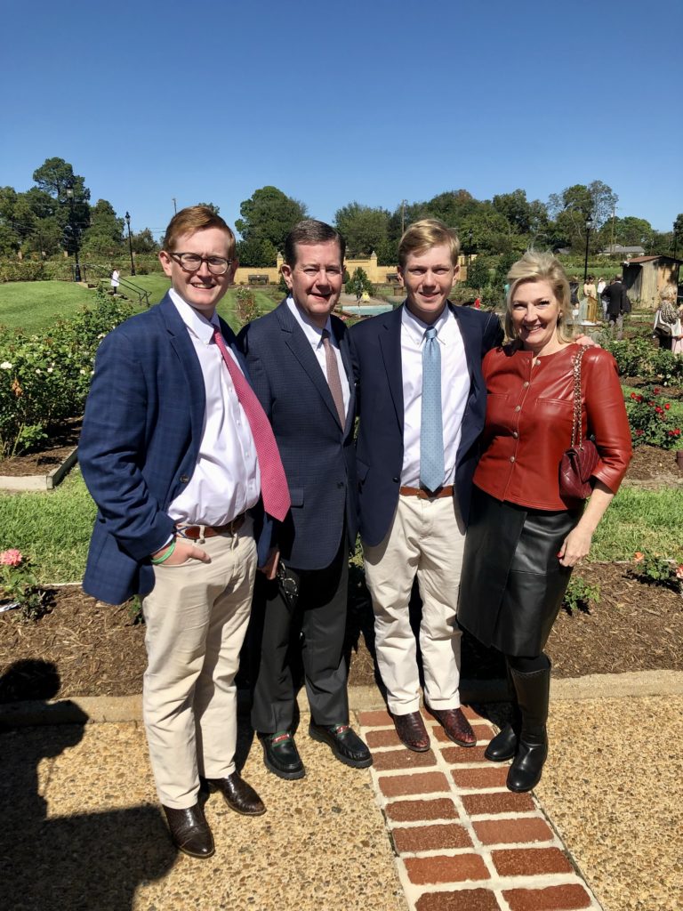 Kathryn & Jeff Smith with their son's Stephen and Sam.