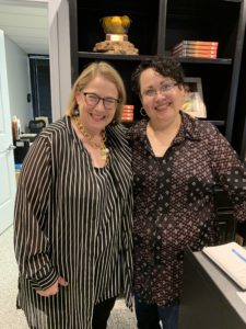 Elizabeth Stone, left and manager, Claudia Avila (Photo by Laurann Claridge)