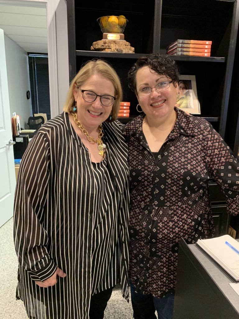 Elizabeth Stone, left at Silver Stone Food Shop with manager, Claudia Avila. (Photo by Laurann Claridge)