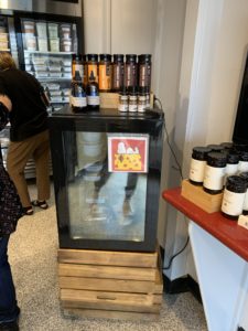 Cheese refrigerator at Silver Stone Food Shop (Photo by Laurann Claridge)
