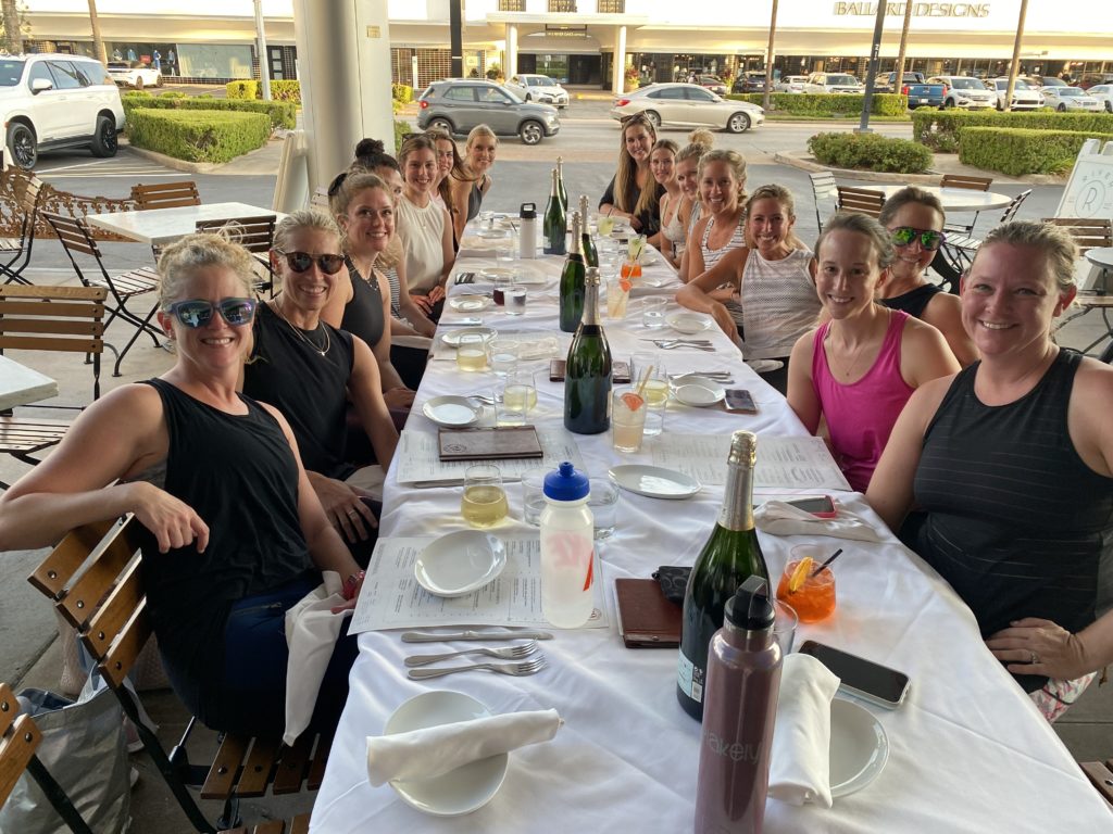 The team from Ryde in River Oaks Shopping Center chilling at Brasserie 19. (Photo by Shelby Hodge)