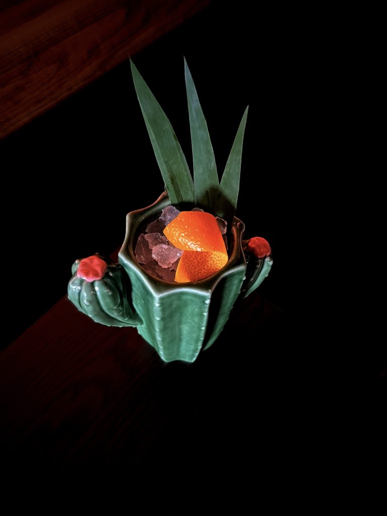 Dinette's Jungle Jack Flash cocktail ($12) is made with Licor 43, rum and tropical jackfruit, pineapple with a squeeze of lime. (Photo by Courtesy of Dinette)