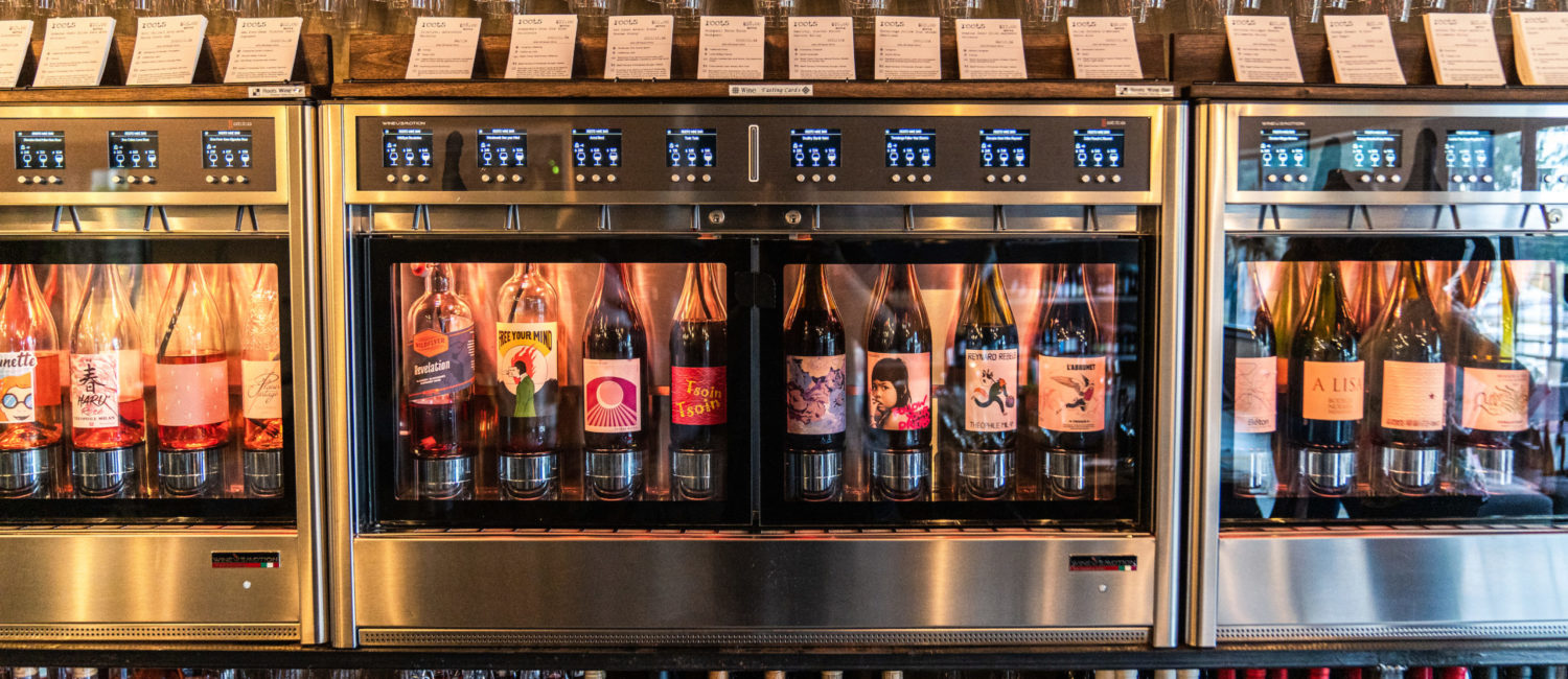 Roots Self-Serve Wine Taps Courtesy of Michael Anthony (Photo by Michael Anthony)