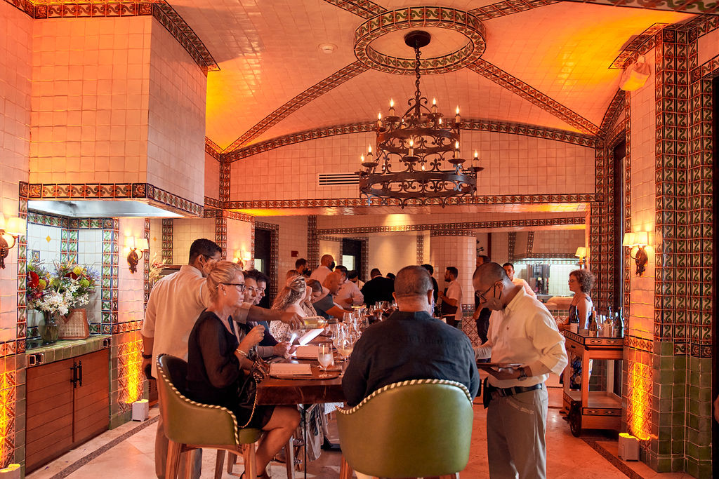 The Chef's Table dinner was an intimate culinary experience designed by Chef Killen to take guests on a journey through Texas and Mexico flavors.  (Photo by Studio Caribe)