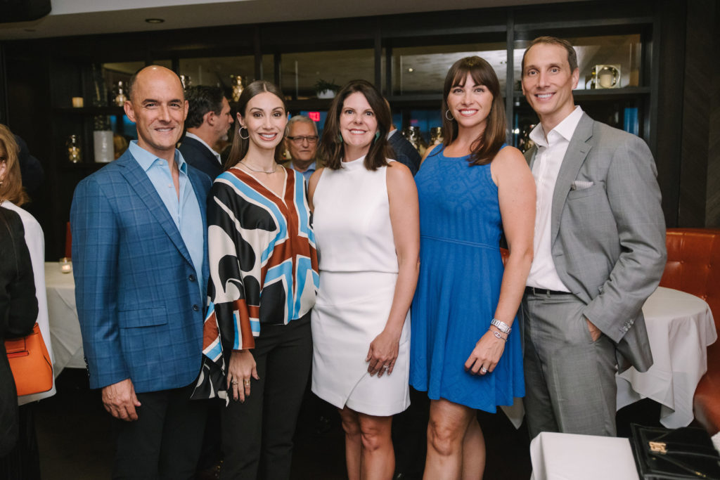 Dr. Jorge & April Salazar, Alison Powell, Beth & Nick Zdeblick at the fall social season launch party at Steak 48. (Photo by Johnny Than)