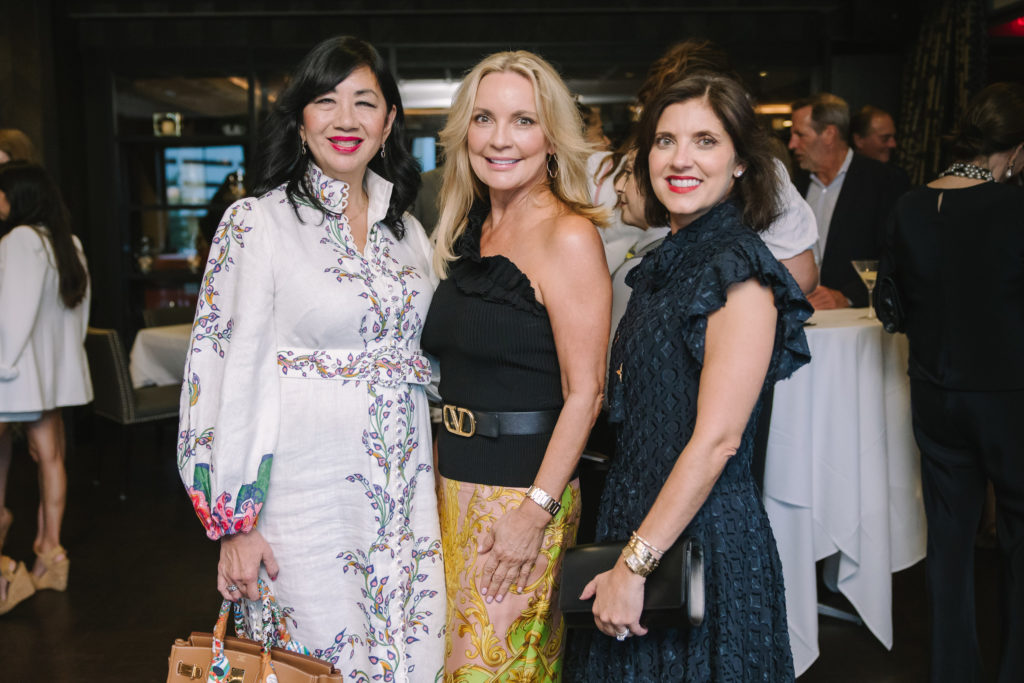 Dr. Alice Mao Brams, Melissa Juneau, Stacey Lindseth at the fall social season launch party at Steak 48. (Photo by Johnny Than)