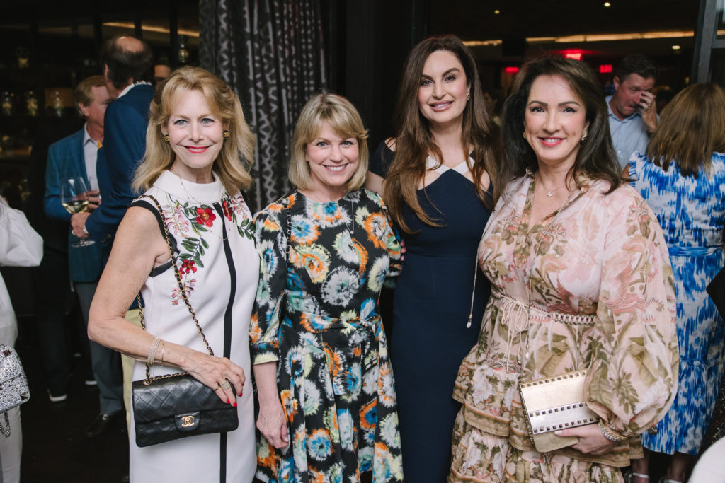 Cheryl Byington, Kelley Lubanko, Brigitte Kalai, Alicia Smith at the fall social season launch party at Steak 48. (Photo by Johnny Than)