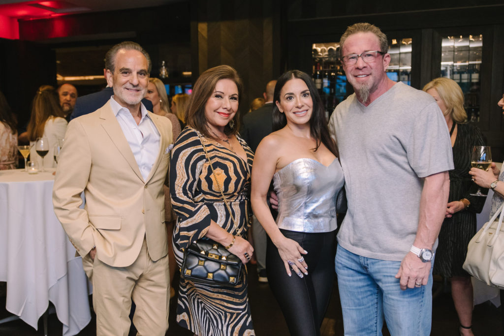 Debbie & Rudy Festari Rachel & Jeff Bagwell at the fall social season launch party at Steak 48.  (Photo by Johnny Than)