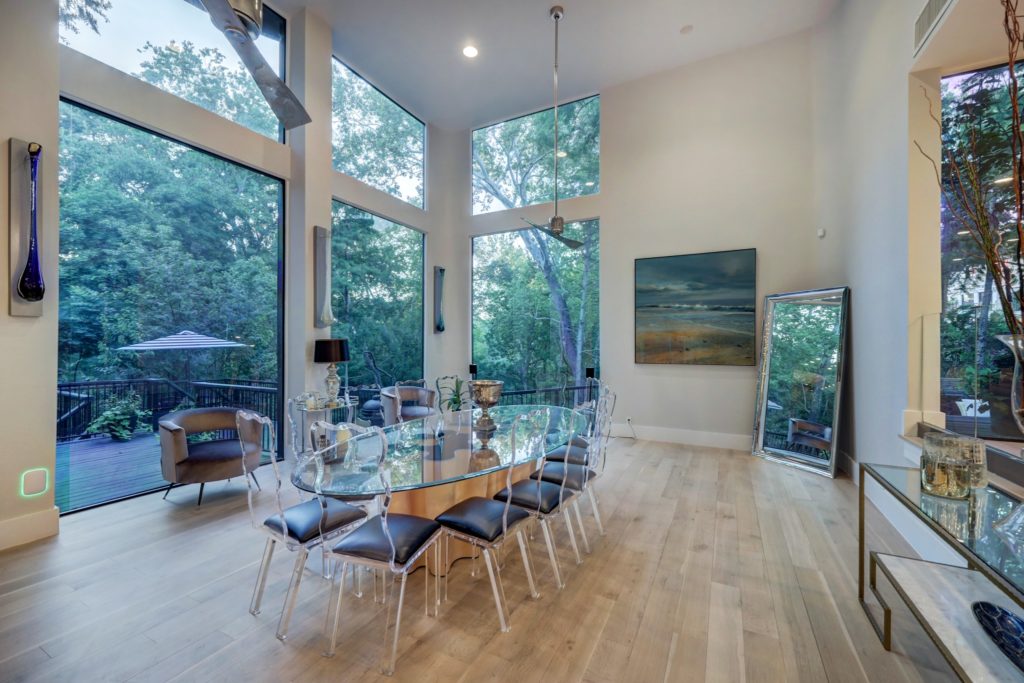 Interiors of the Roger Rasbach designed home at 11686 Arrowwood Circle in Piney Point Village.  (Photo by TK Images for Martha Turner Sotheby’s International Realty  )
