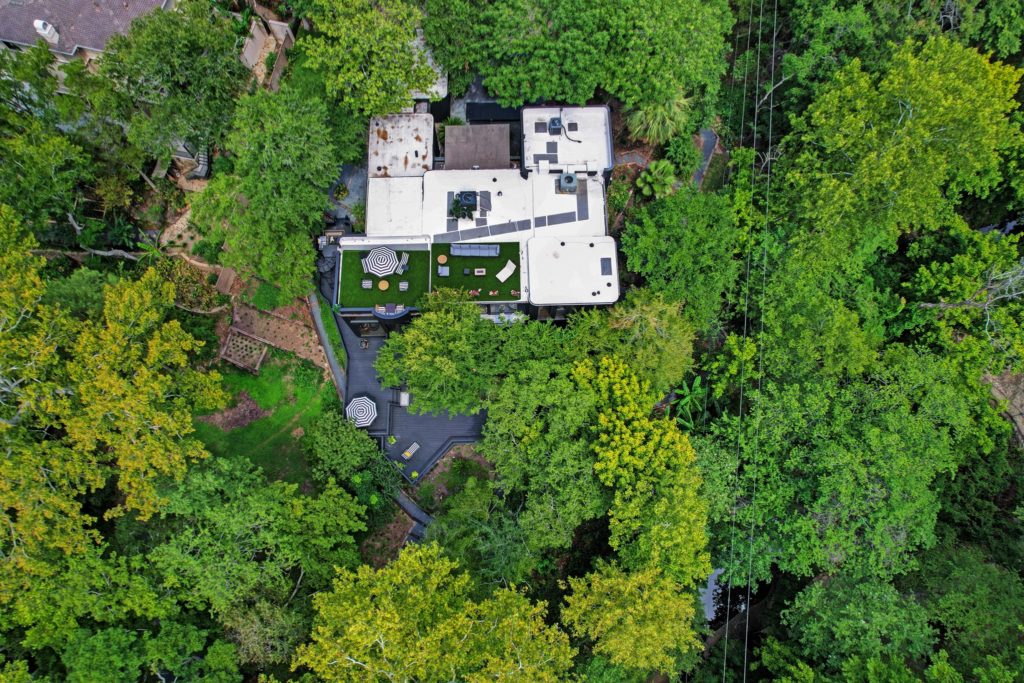 An aerial view of the home at 11686 Arrowwood Circle. (Photo by TK Images for Martha Turner Sotheby’s International Realty  )